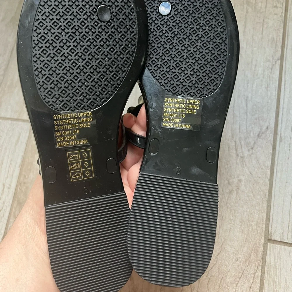 Tory Burch Blossom Jelly Thong Sandals Size 8